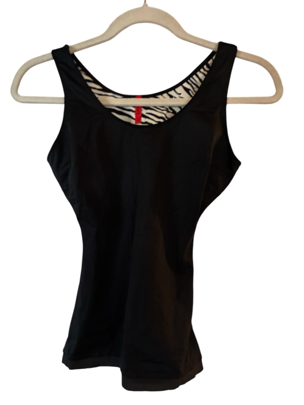 Spanx Scoop Neck Tank Top Simplicity Slimming Shaping Sz M Black